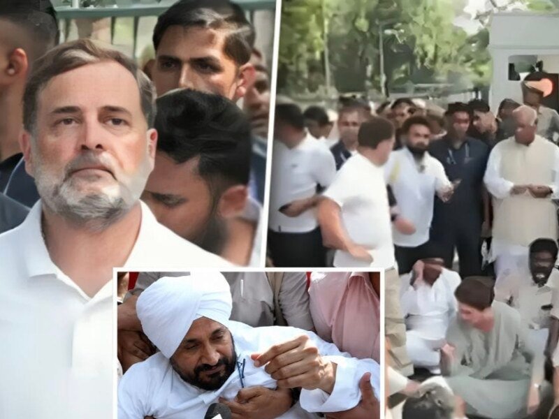 Congress Protest: ਕਾਂਗਰਸ ਦਾ ਪ੍ਰਦਰਸ਼ਨ, ਚੰਨੀ ਸਮੇਤ ਹਿਰਾਸਤ ‘ਚ ਕਈ ਨੇਤਾ 