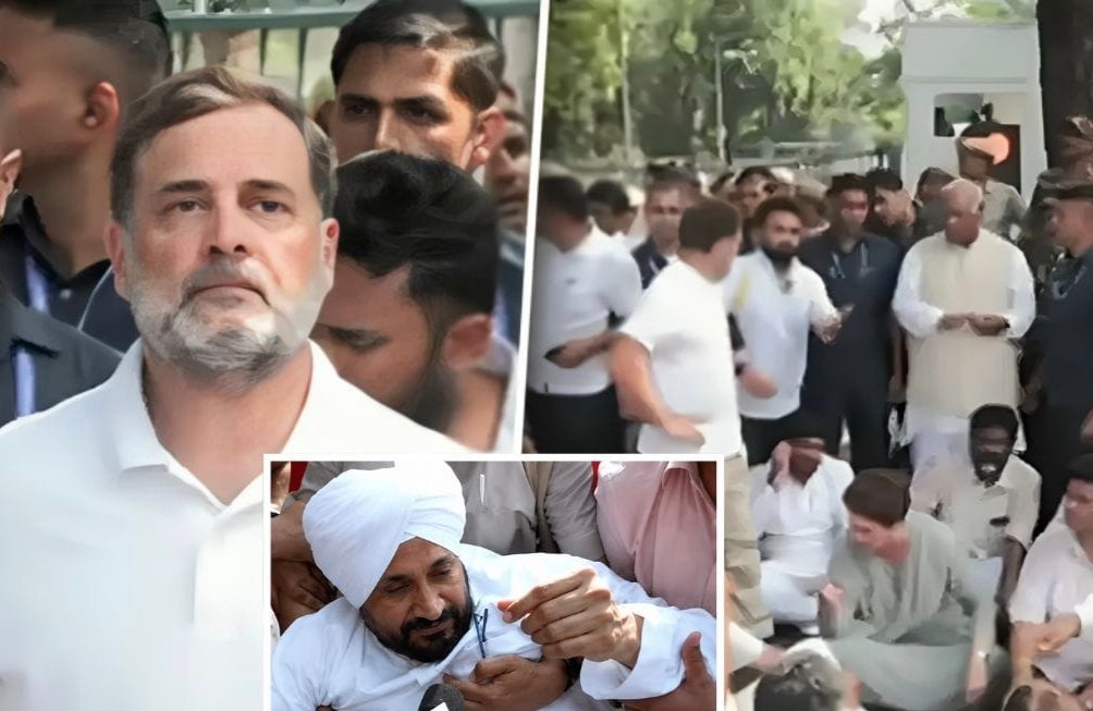 Congress Protest: ਕਾਂਗਰਸ ਦਾ ਪ੍ਰਦਰਸ਼ਨ, ਚੰਨੀ ਸਮੇਤ ਹਿਰਾਸਤ ‘ਚ ਕਈ ਨੇਤਾ 1 Congress Protest