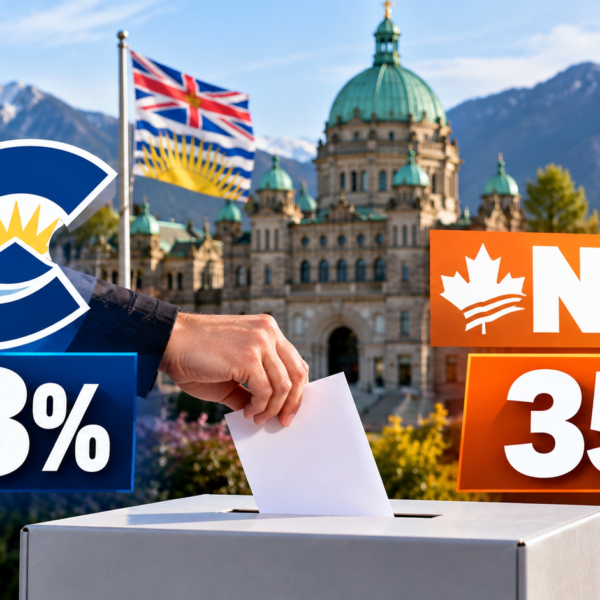 ਨਵੀਂ ਚੋਣ ਤੋਂ ਬਾਅਦ BC Conservatives 43%, NDP 35%: Angus Reid ਸਰਵੇਖਣ ਵਿੱਚ 8 ਅੰਕਾਂ ਦੀ ਬੜ੍ਹਤ